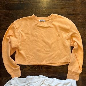 Orange Cropped Zara Crewneck
